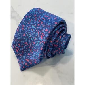Marchesi di Como 100% Silk Tie Made in Italy 59.5 x 3.25 Floral Preppy